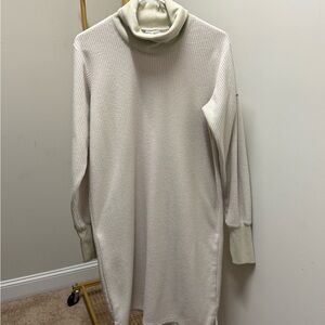 Columbia Cream Cowl Neck Sweater/dress